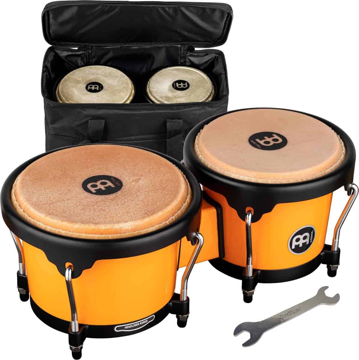 Meinl Percussion Bongos con Bolsa y Llave de -Crema