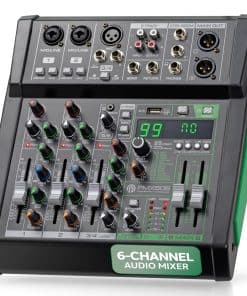 Mezcladora de Audio de 6 Canales Pyle, Mezcladora de