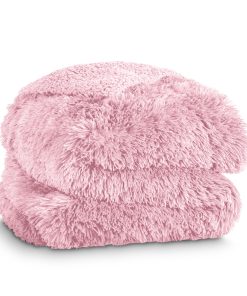 Manta de pelo Shaggy de imitación de piel de oveja Bare