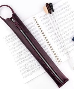 Estuche para batuta de director en cuero Crazy Horse