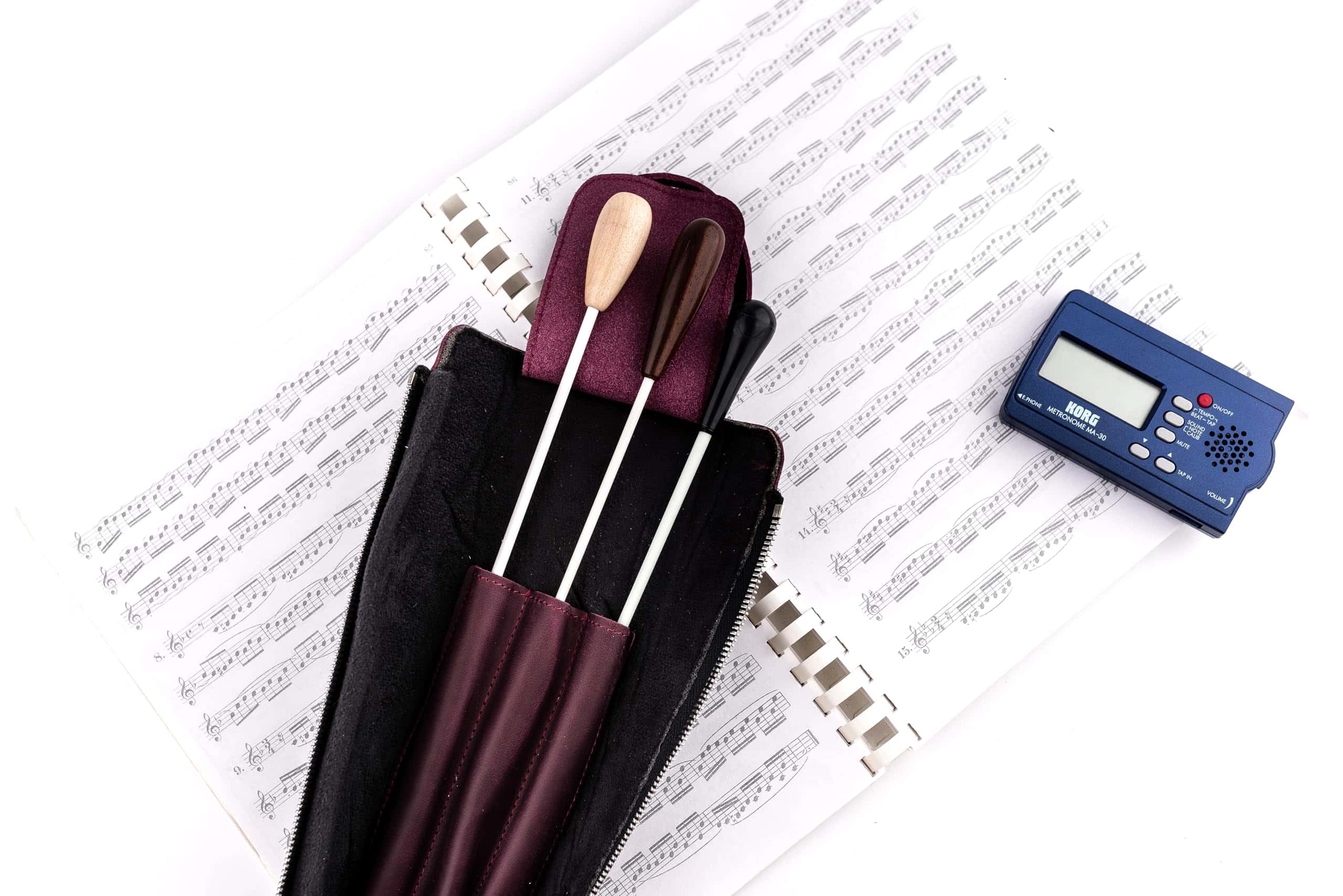 Estuche para batuta de director en cuero Crazy Horse - Imagen 6