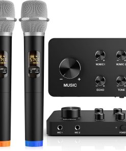 Sistema Mezclador de Micrófono Inalámbrico Karaoke, Doble