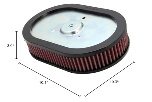 Filtro de aire del motor K&N: Alto -Negro - Imagen 7