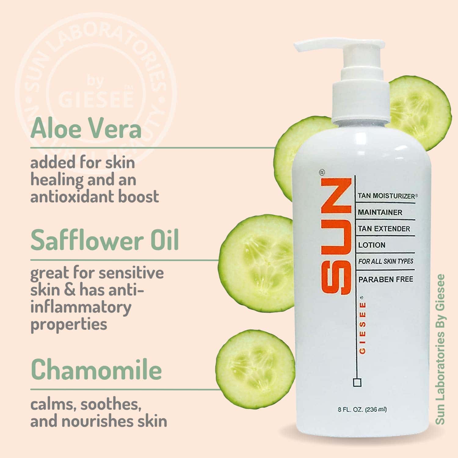 Sun Laboratories By Giesee Loción Autobronceadora, - Imagen 6