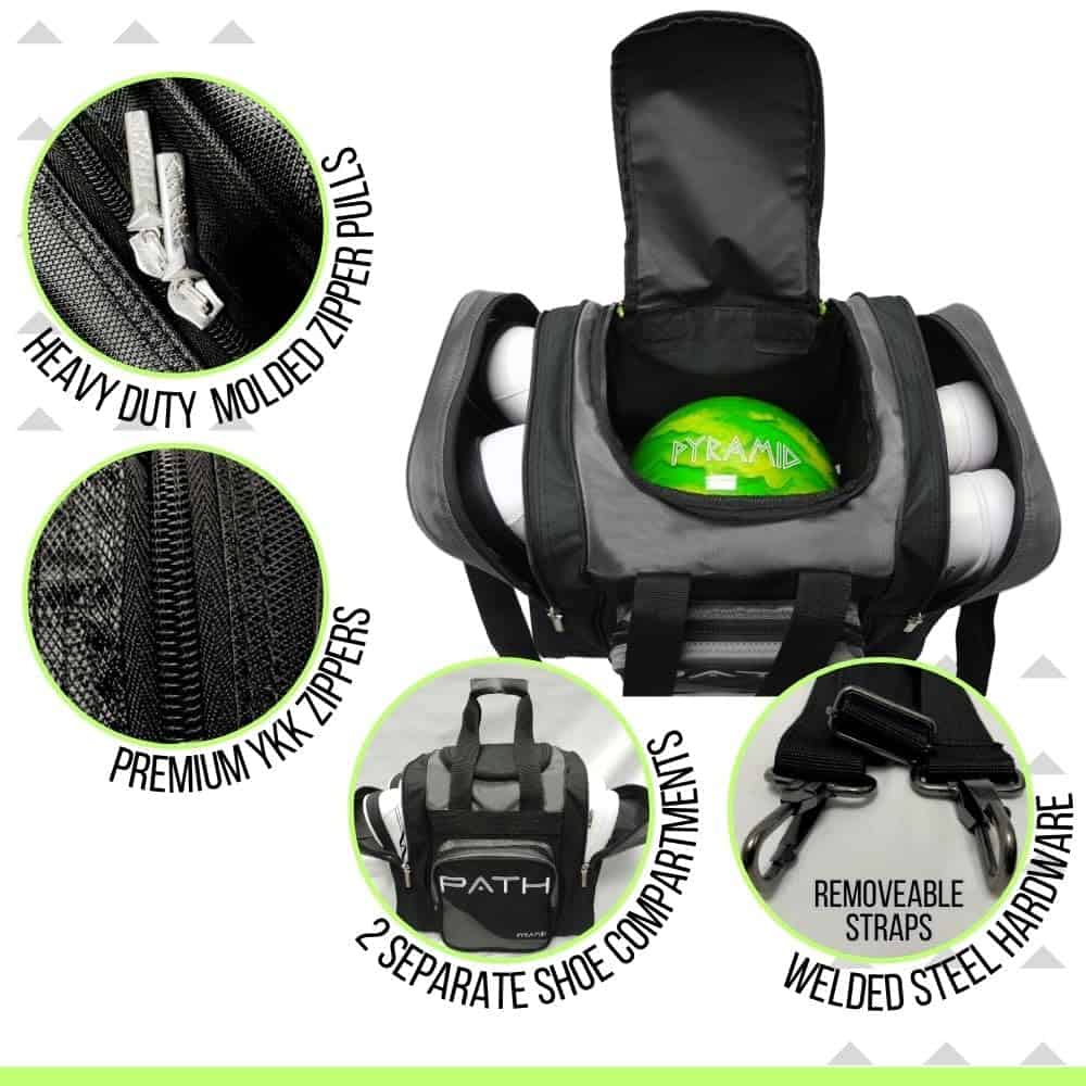 Bolso de bolos Pyramid Path Pro Deluxe Single Tote - - Imagen 4