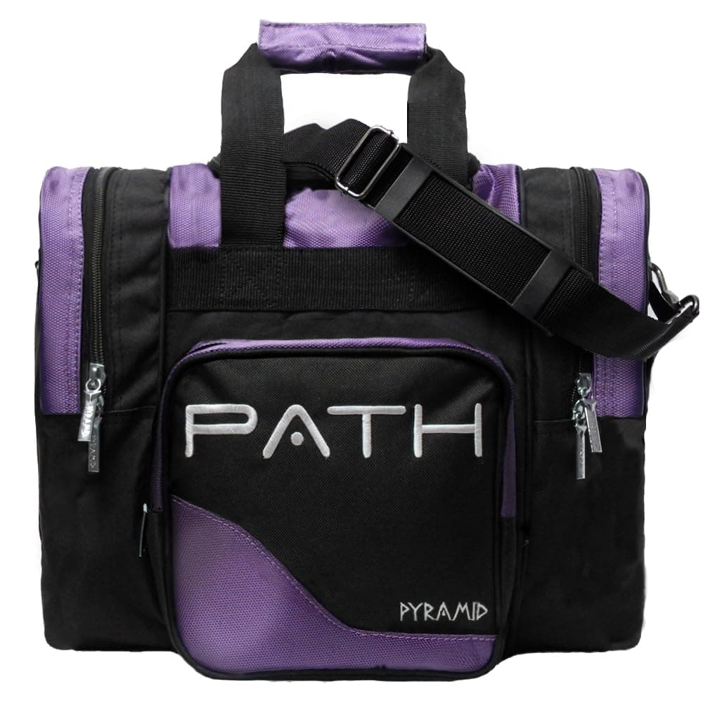 Bolso Deluxe de una Solapa Pyramid Path Pro - Negro/Morado