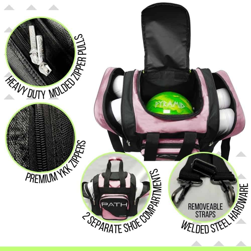 Bolso Deluxe Pyramid Path Pro Single Tote - Negro/Rosa - Imagen 4