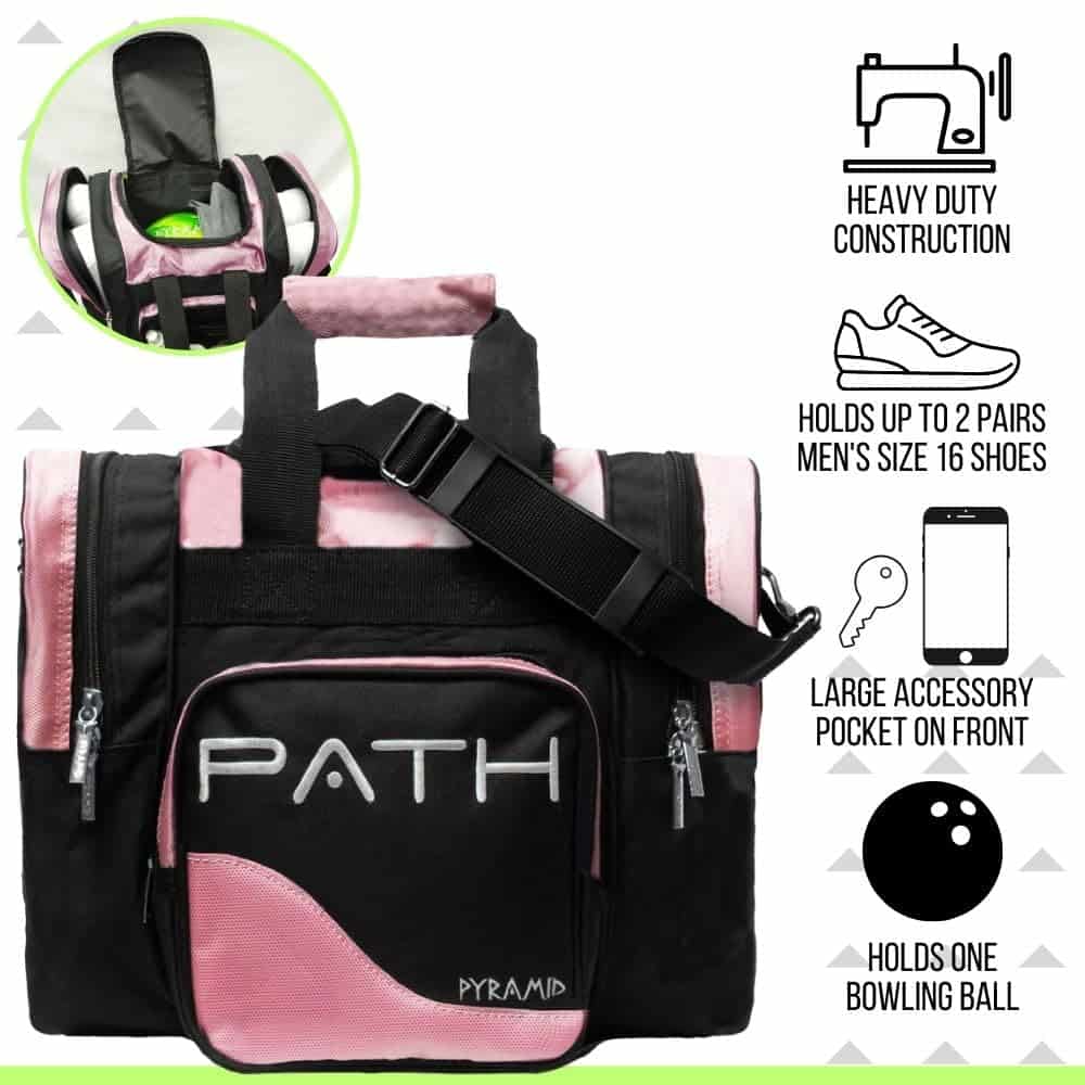 Bolso Deluxe Pyramid Path Pro Single Tote - Negro/Rosa - Imagen 3