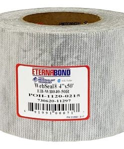 Cinta de poliéster tejido EternaBond WebSeal Blanca 4