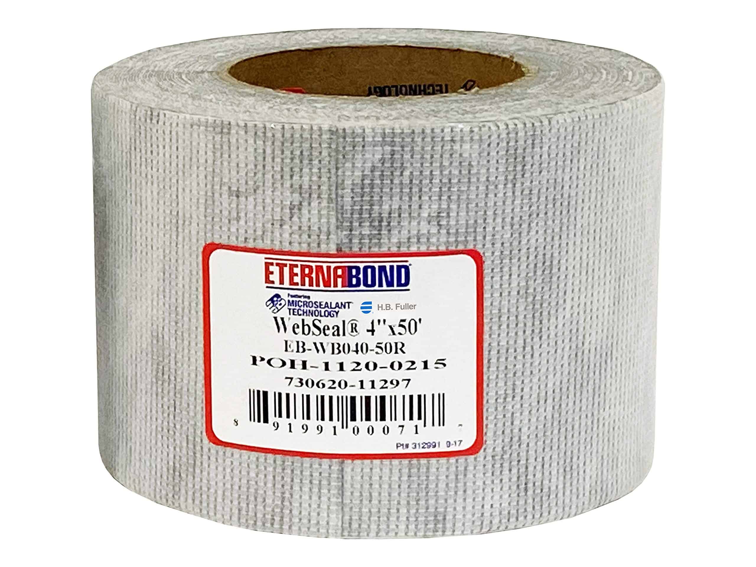 Cinta de poliéster tejido EternaBond WebSeal Blanca 4