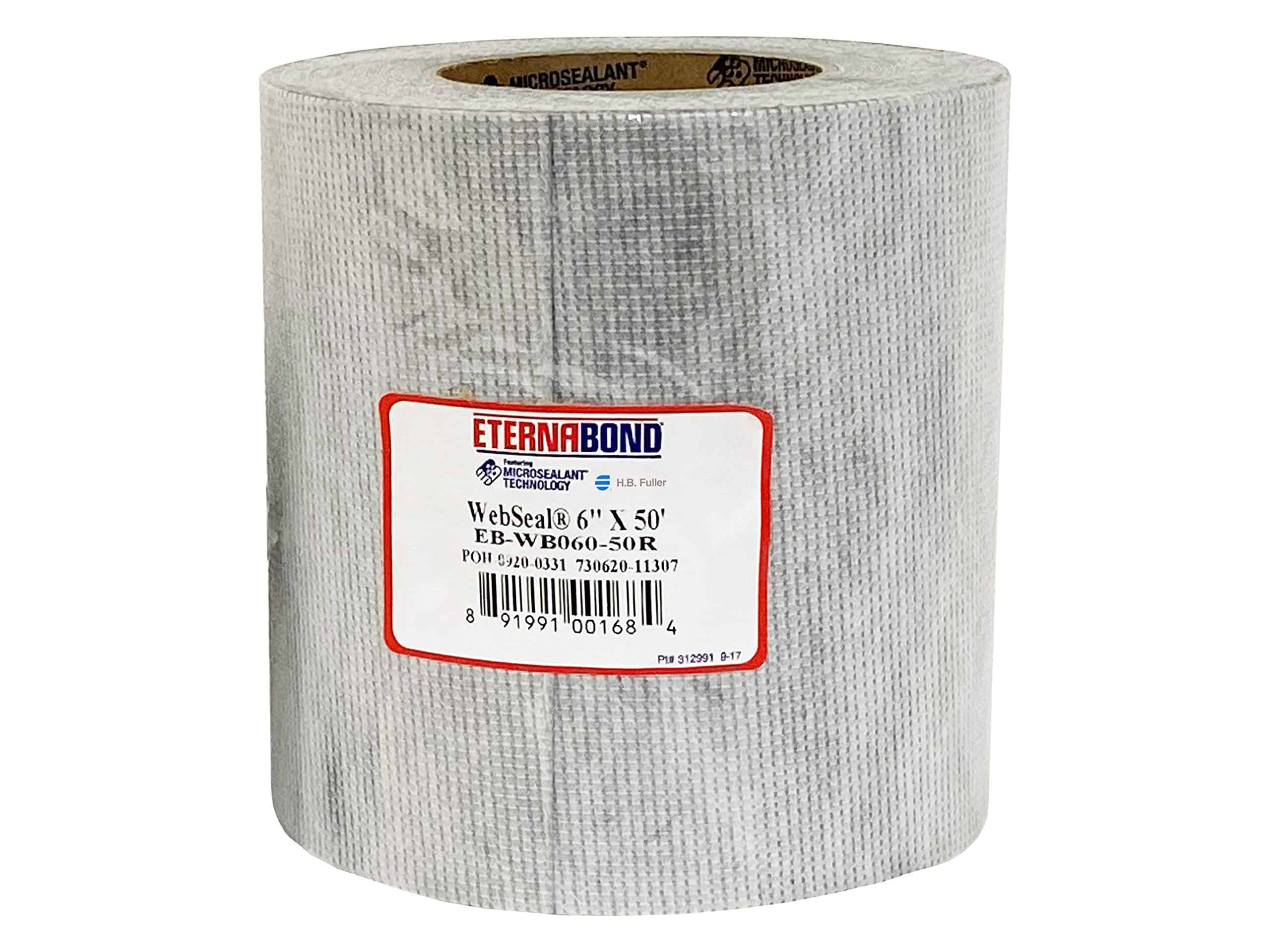 Cinta de Poliéster Tejido EternaBond WebSeal Blanca 6" x50'