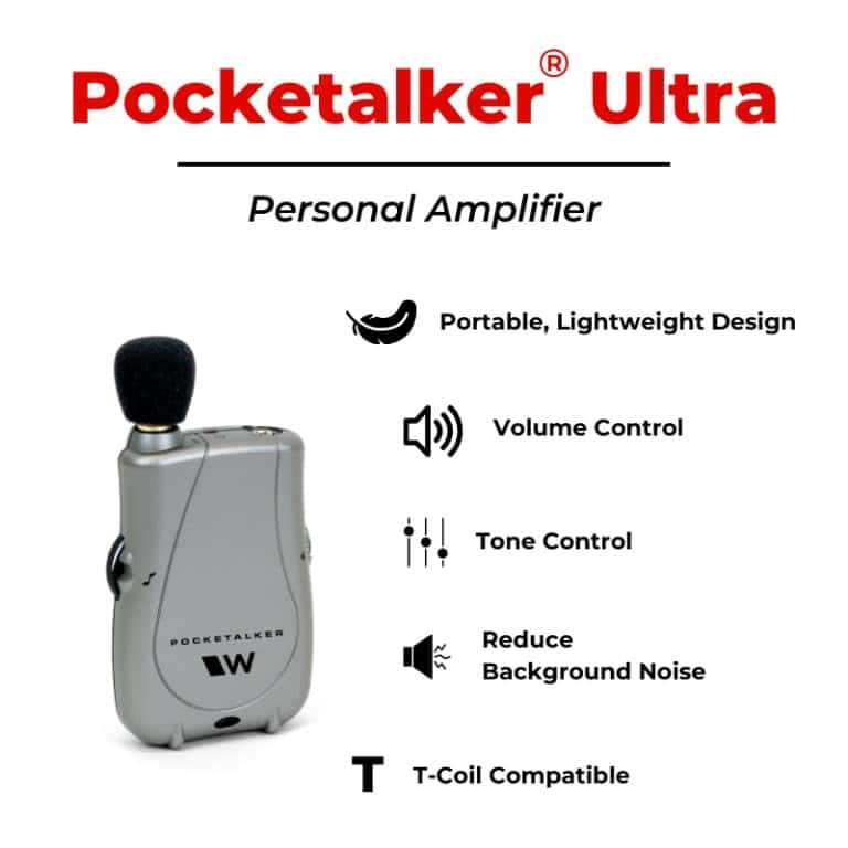 Williams Sound PKT D1-0 PockeTalker Ultra, 200 horas de - Imagen 3