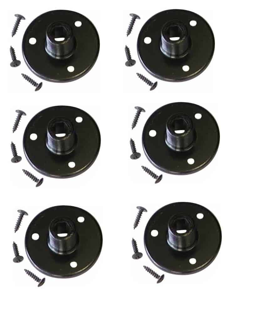 Juego de 6 Monturas de Mesa para Micrófono Negro