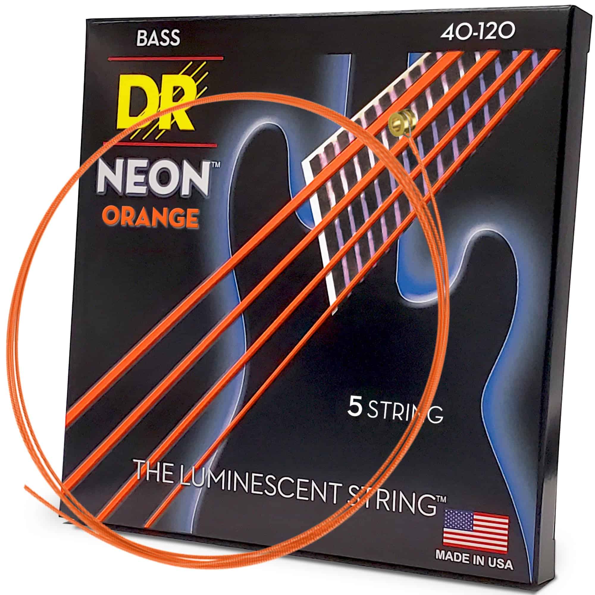 Cuerdas de Bajo DR Strings HI-DEF NEON (NOB5-40)
