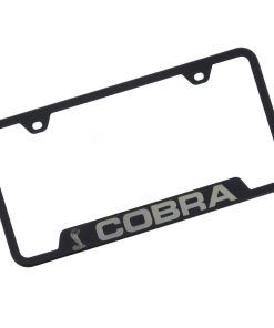 Marco de Placa de Licencia de Acero Negro Ford Mustang