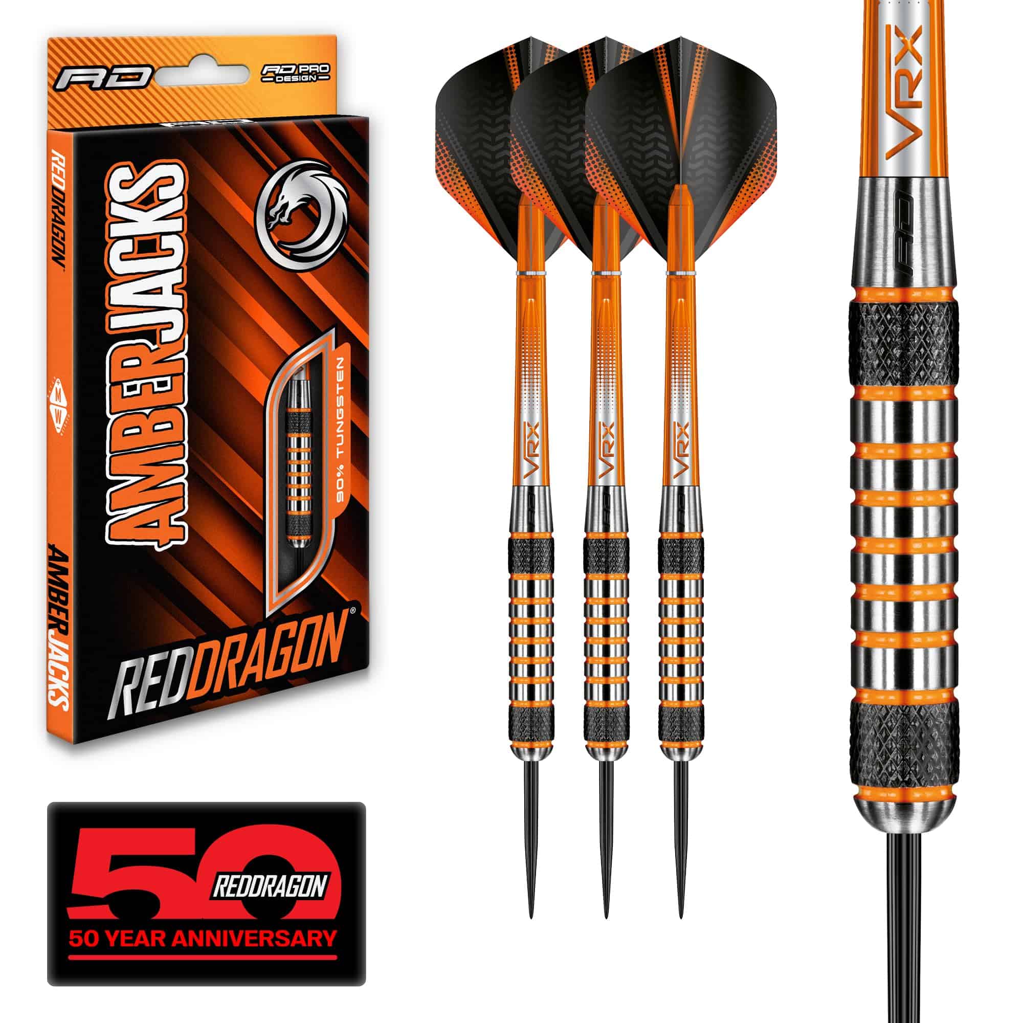 RED DRAGON Amberjack 7: Set de Dardos de Tungsteno de 26g