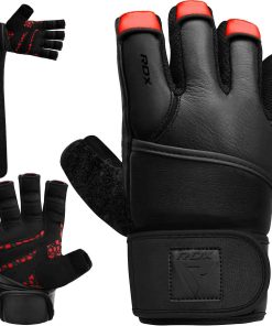 Guantes de Levantamiento de Pesas RDX para -Rojo