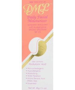 Hidratante Facial DML SPF 25, 1.5 Oz (Paquete de 3)