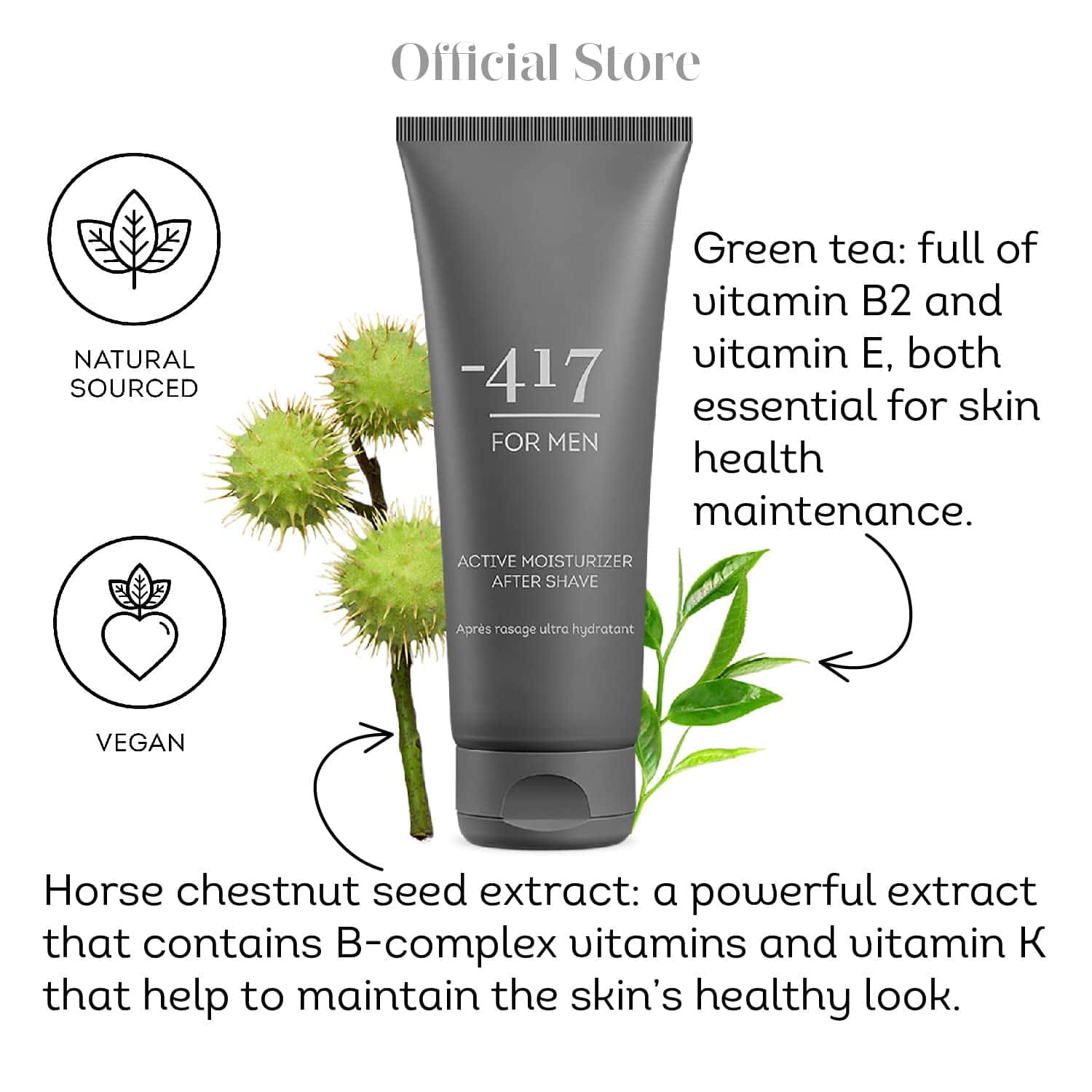 -417 Cosméticos del Mar Muerto After Shave Activo Vegano - Imagen 7