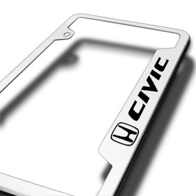 Marco de Placa de Matrícula de Acero Cepillado para Honda - Imagen 3