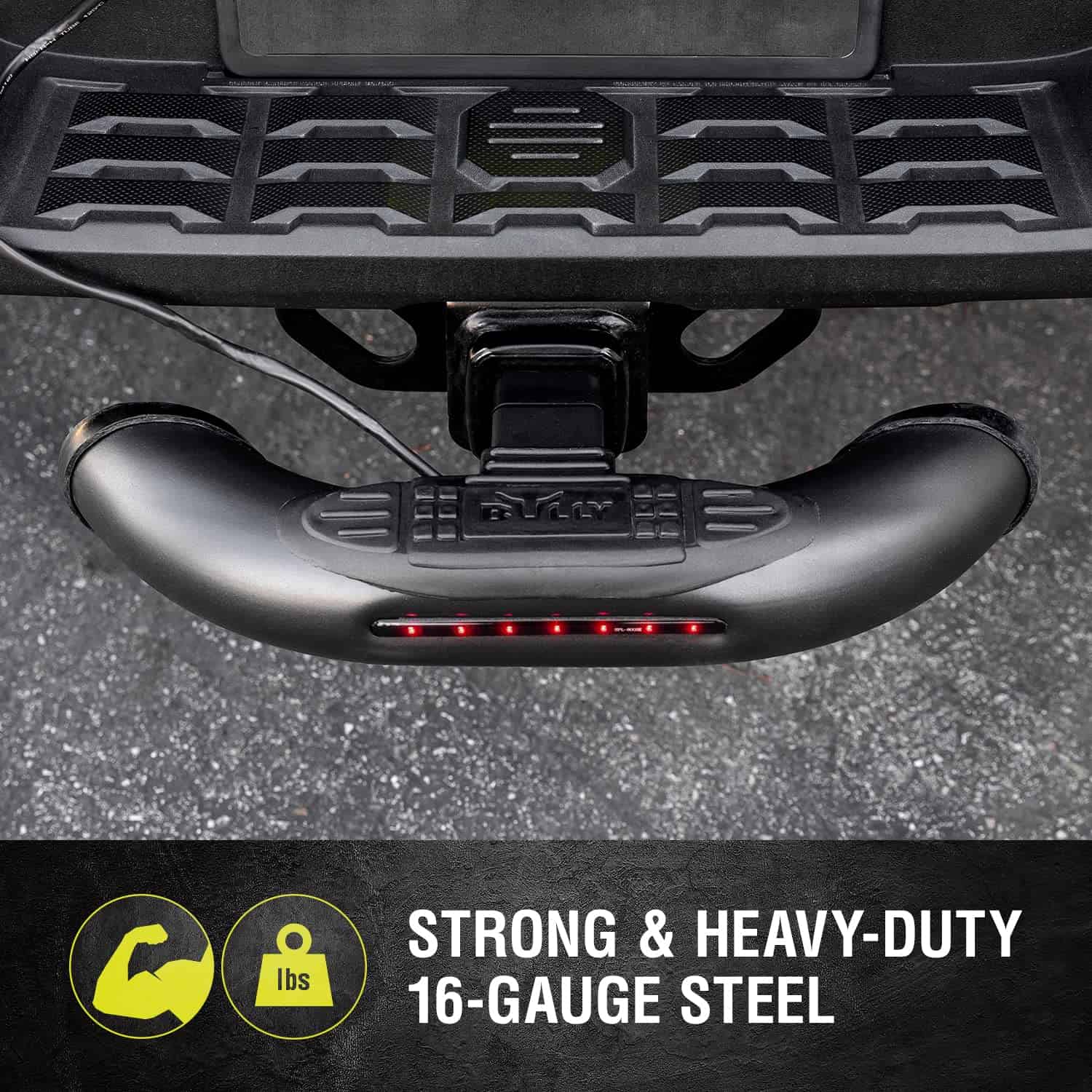 Bully BBS-1104L Black Bull Series Steel Universal Fit Truck - Imagen 3