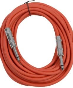 Seismic Audio - SASTSX-25 - Cable de Guitarra, -Rojo