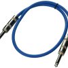 Cable de Instrumento Seismic Audio SASTSX-2Blue-6PK 2 Pies