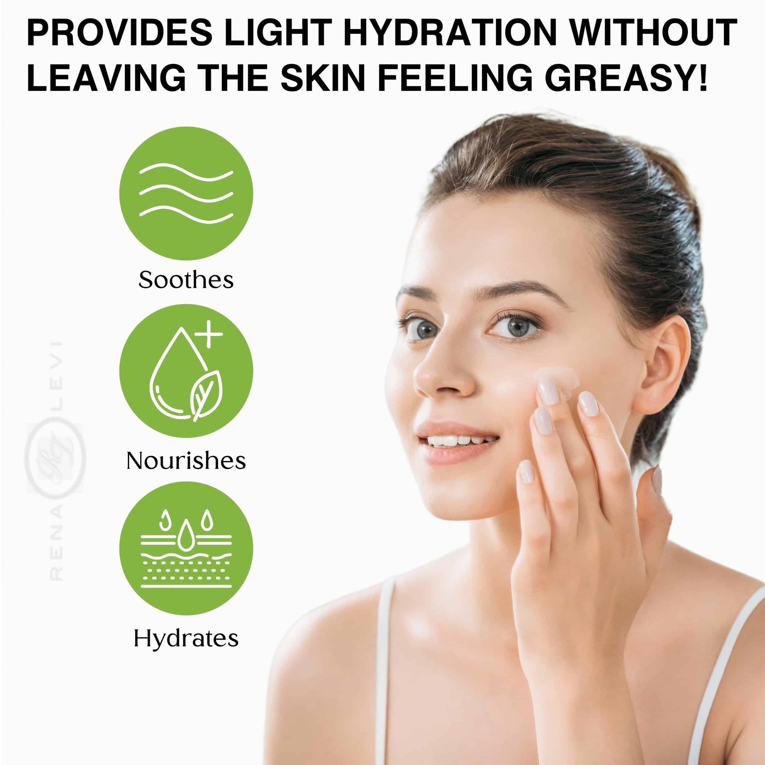 Crema hidratante natural para el rostro Rena Levi Light - Imagen 4