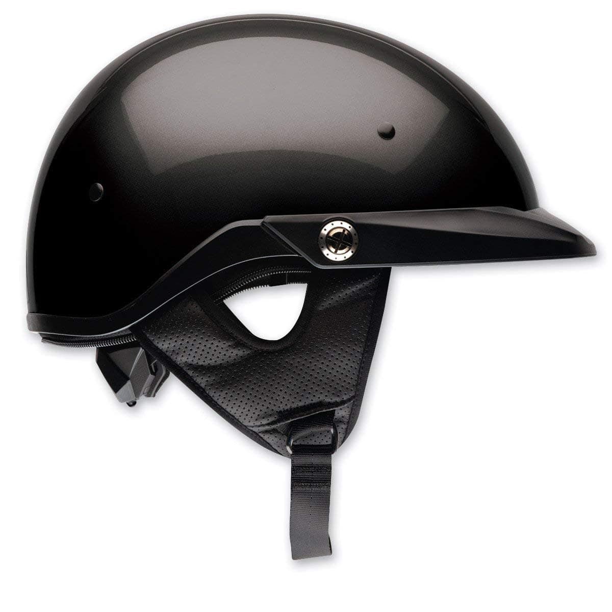 Casco BELL Pit Boss Half (Negro Brillante -