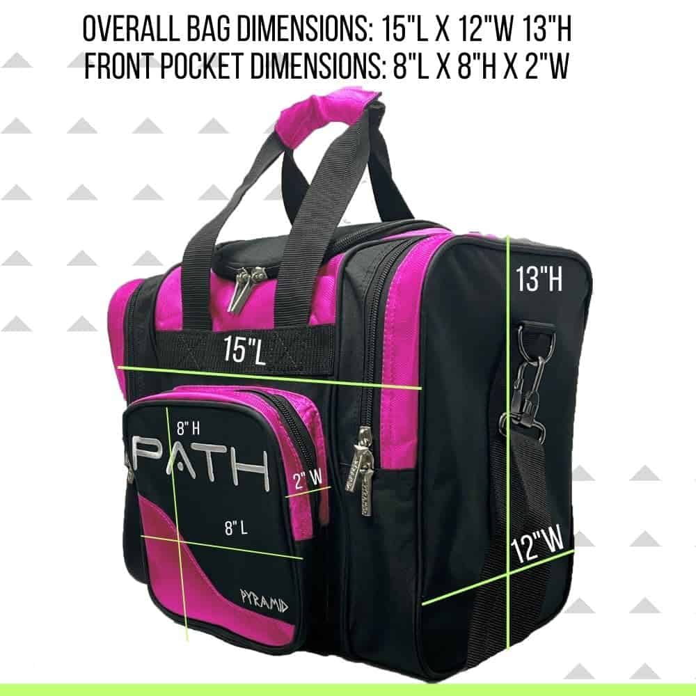 Bolso de una Toma Deluxe Path Pro de Pyramid - Negro/Rosa - Imagen 6