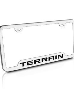 Marco de Placa de Auto de Acero Inoxidable Cepillado para