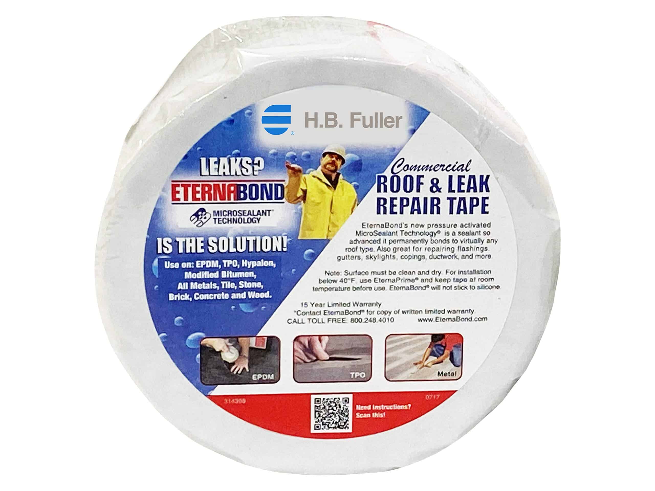 EternaBond WebSeal Cinta de Poliéster Tejido Blanco 2" x - Imagen 3