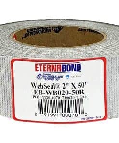 EternaBond WebSeal Cinta de Poliéster Tejido Blanco 2" x