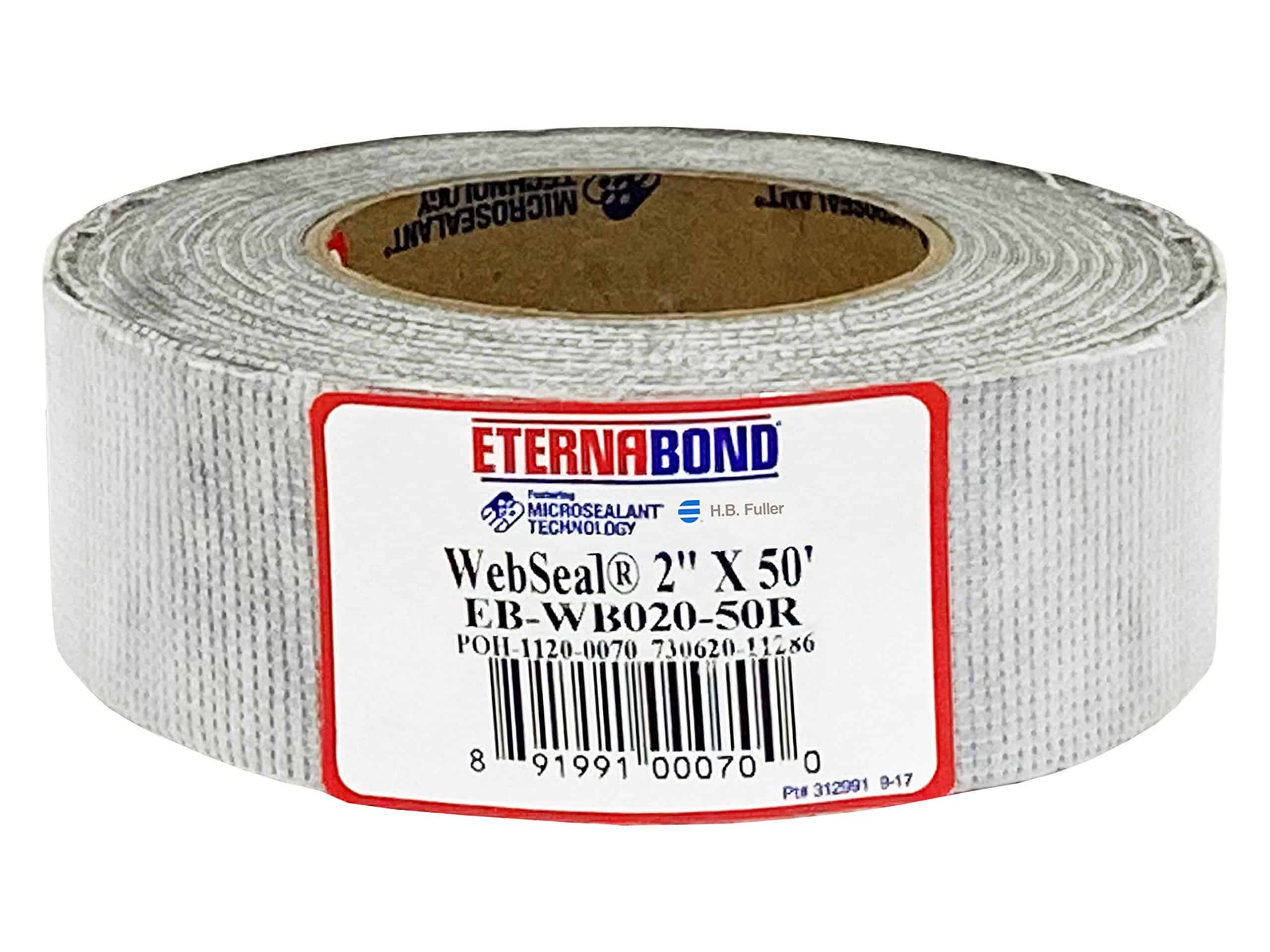 EternaBond WebSeal Cinta de Poliéster Tejido Blanco 2" x