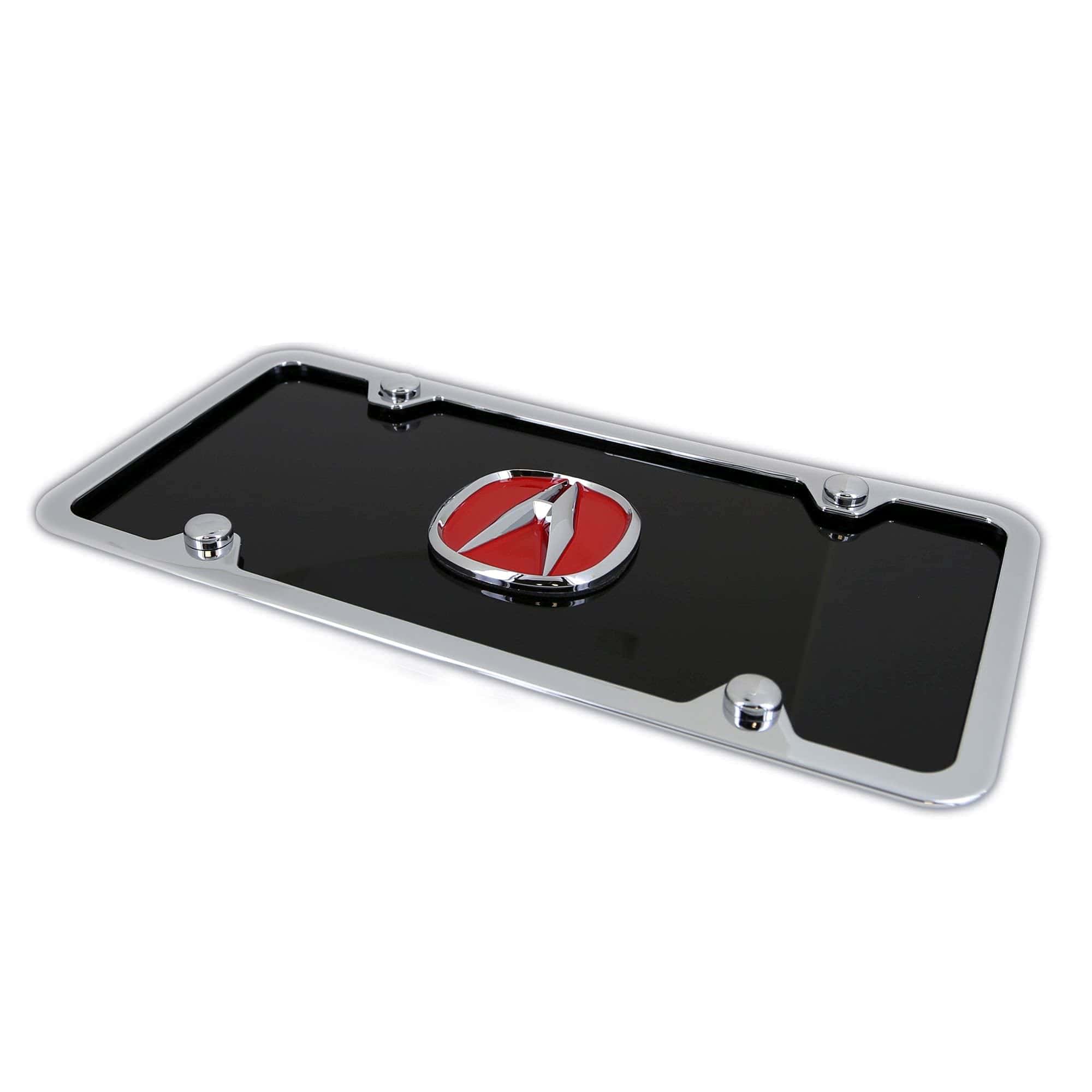 Placa de Licencia Negra con Logo Rojo de Au-TOMOTIVE GOLD - Imagen 4