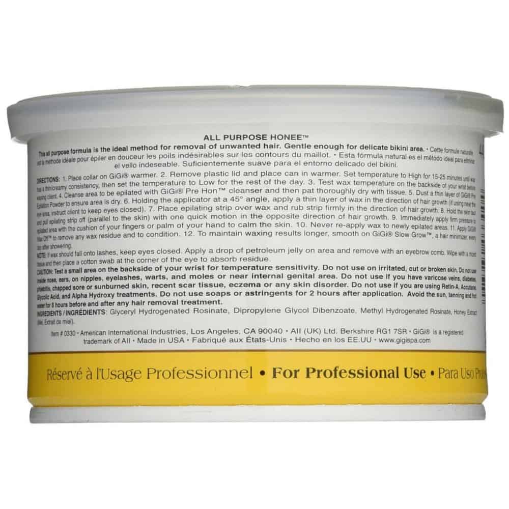 Removedor de cera GiGi All Purpose Honee Hair Wax - Cera de - Imagen 3