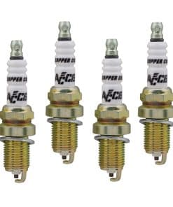 Bujía de Cobre ACCEL 0414S-4 Shorty, (Paquete de 4)