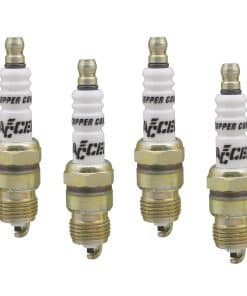 Bujía de cobre de núcleo corto ACCEL 0576S-4, (Paquete de 4)