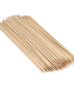 BambooMN - 100 Piezas de Brochetas de Bambú Afiladas de 5mm