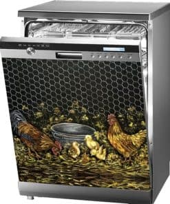 Cubierta magnética para lavavajillas con decoración de