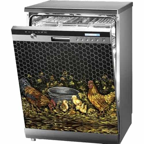 Cubierta magnética para lavavajillas con decoración de