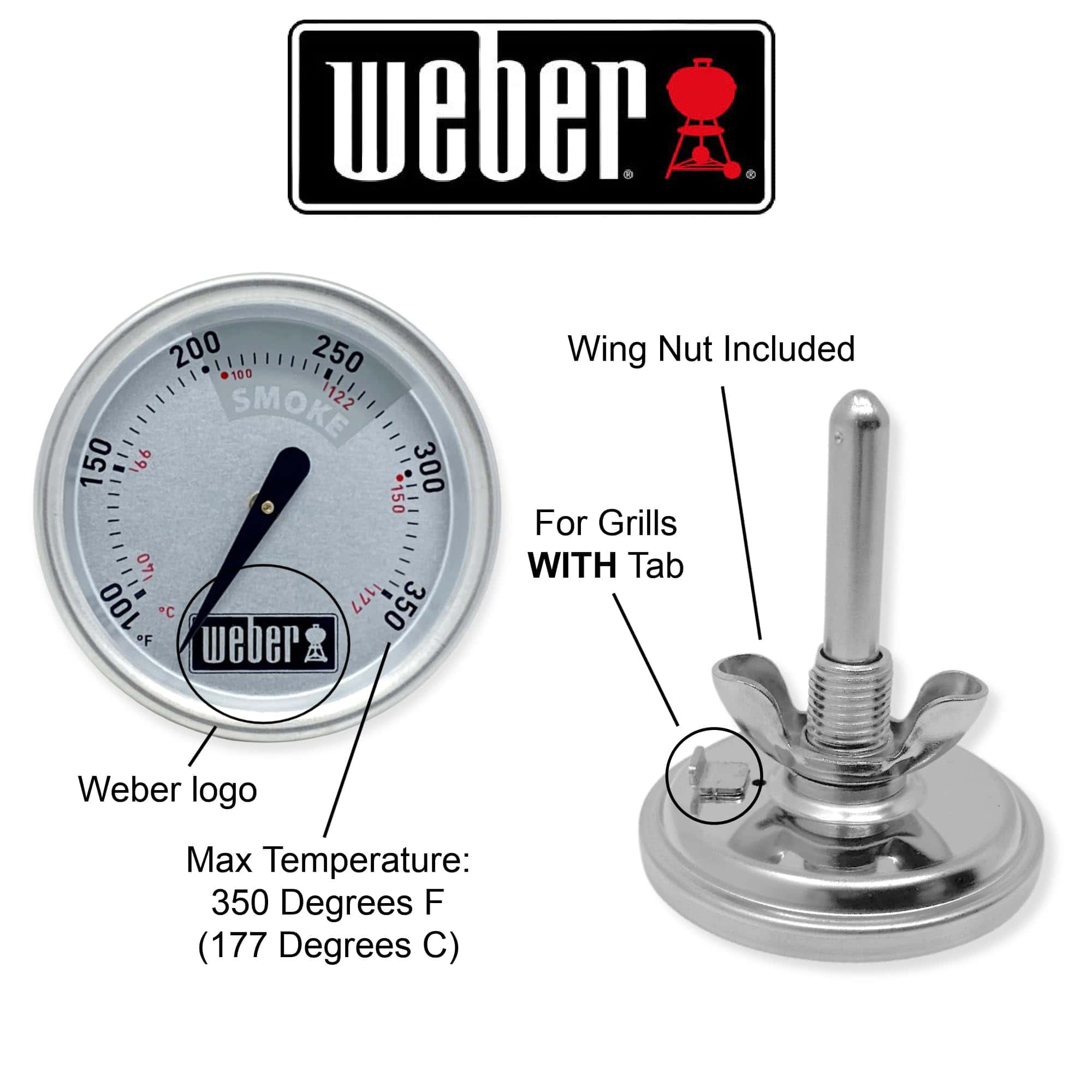 Weber 63028 Medidor de Temperatura para Algunos Cocedores - Imagen 3