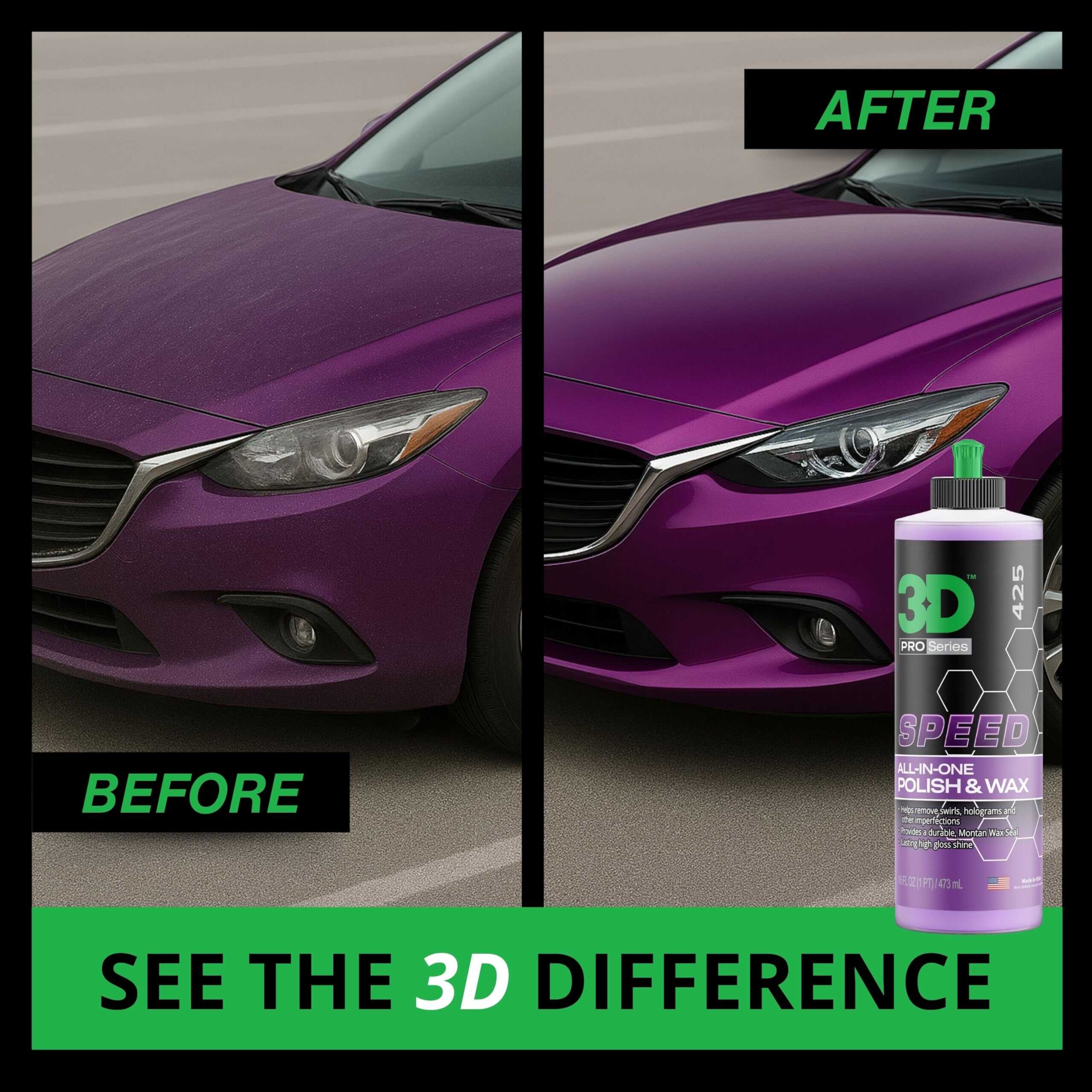 3D Speed All-In-One Polish & Wax - Removedor de Arañazos y - Imagen 3