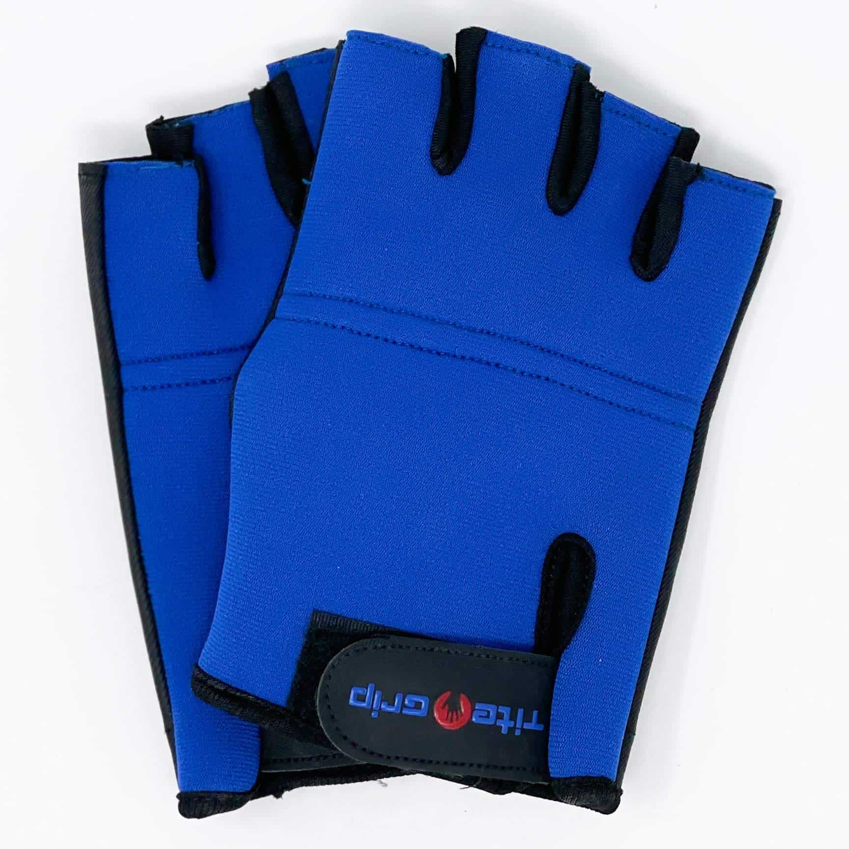 Guantes de Neopreno Tite Grip Azul para Pole Dance y