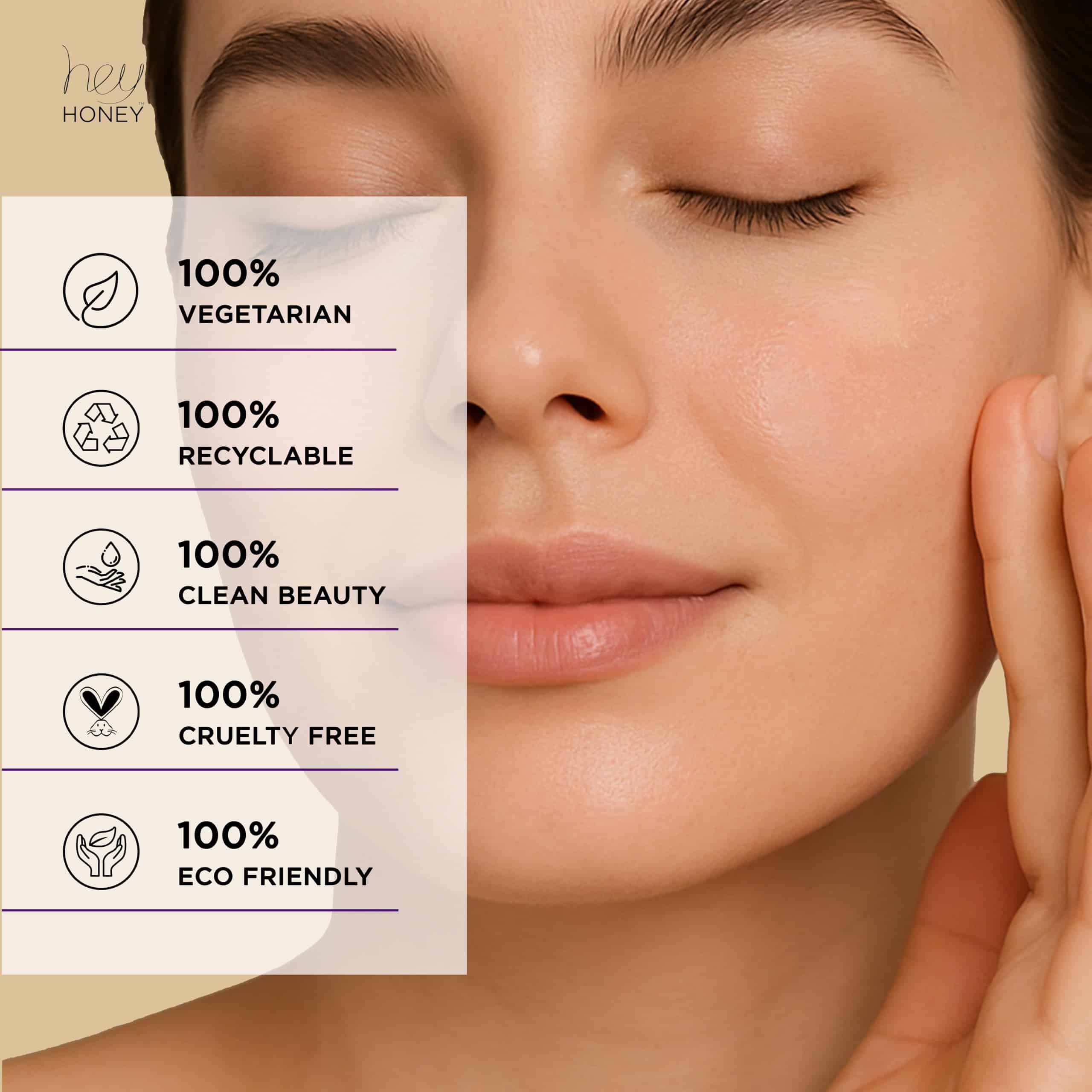 Crema Hidratante Nocturna Facial Good Night de Hey Honey - Imagen 6