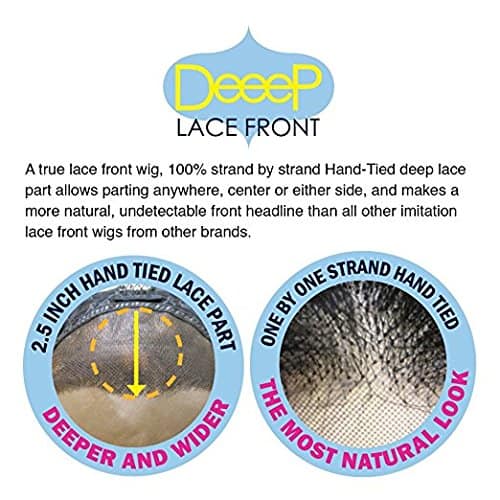 Peluca Vivica A. Fox OLIVIA-V Nueva Fibra Futura, Encaje - Imagen 5