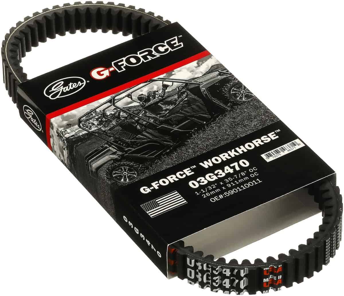 Correa de transmisión variable continua (CVT) Gates 03G3470