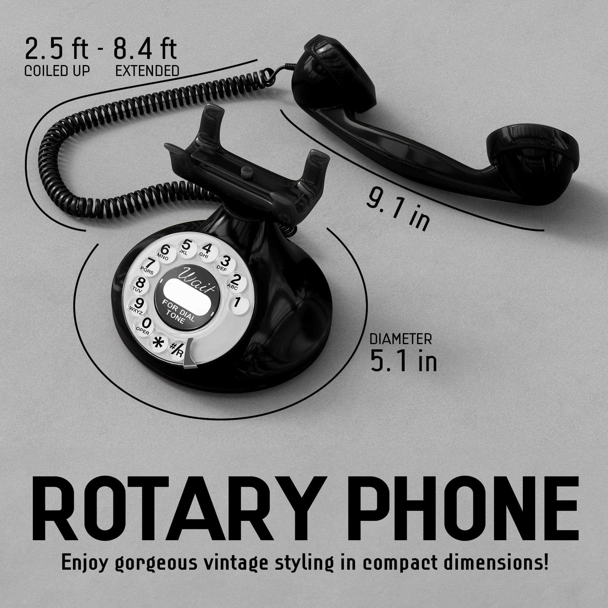 Teléfono de disco: El Opis Funkyfon Cable/Teléfono Vintage - Imagen 6