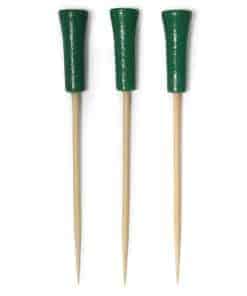 Palillos de brocheta decorativos de bambú para cóctel con