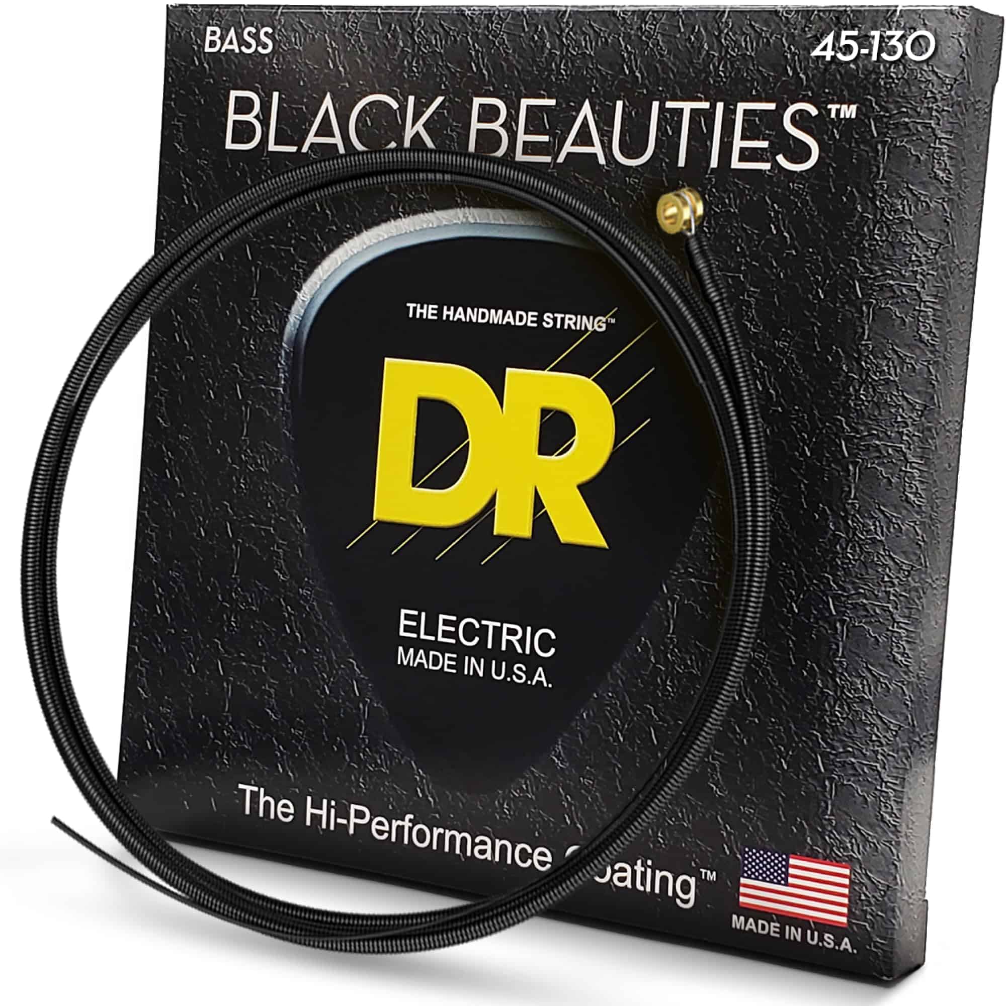 Cuerdas de Bajo 5 Cuerdas DR Black Beauties 45-130